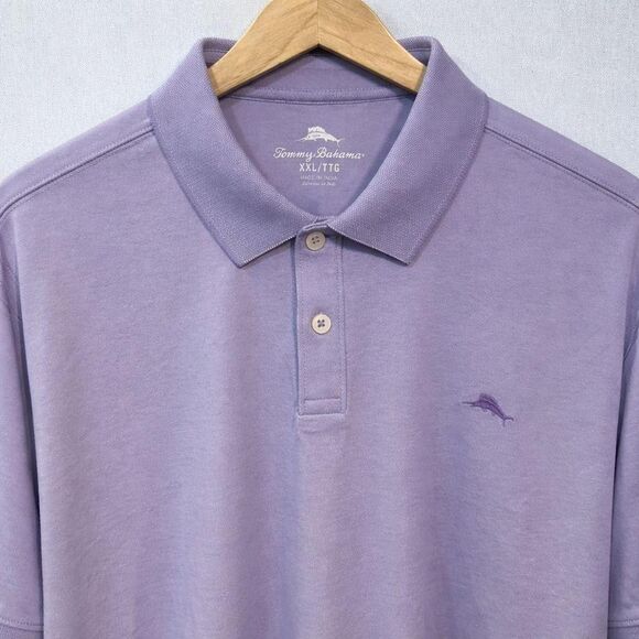Tommy-bahama Men's Purple Polo-shirts - Picture 2 of 7